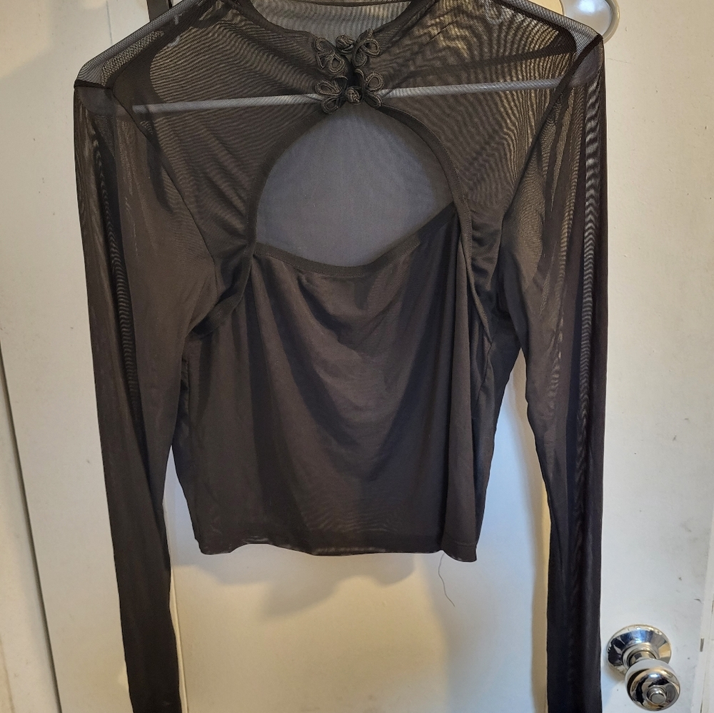 Current Mood Dolls Kill Mesh Bolero Style Top Goth Fashion